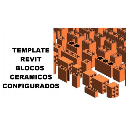 Template revit blocos cerâmicos configurados